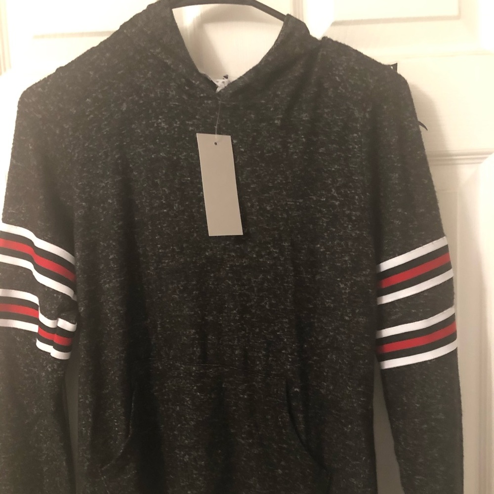 Hooded long sleeve shirt juniors